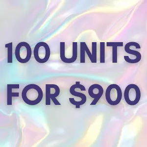 Letybo 100 units ($9 per unit)