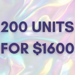 Letybo 200 units ($8 per unit)