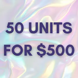 Letybo 50 units ($10 per unit)