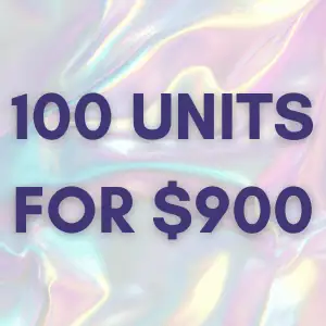 100u for 900