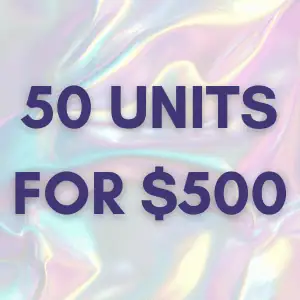 50 units for 500
